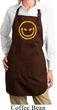 Ladies Halloween Apron Evil Smiley Face Full Length Apron with Pockets