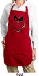 Ladies Halloween Apron Ghost Face Full Length Apron with Pockets
