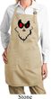 Ladies Halloween Apron Ghost Face Full Length Apron with Pockets