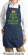Ladies Halloween Apron Give Me Candy Full Length Apron with Pockets