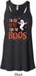 Ladies Halloween I'm Here for the Boos Flowy Racerback