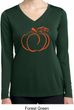 Ladies Halloween Pumpkin Sketch Dry Wicking Long Sleeve