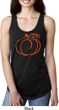 Ladies Halloween Pumpkin Sketch Ideal Racerback