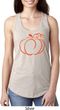 Ladies Halloween Pumpkin Sketch Ideal Racerback