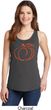 Ladies Halloween Pumpkin Sketch Tank Top