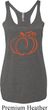 Ladies Halloween Pumpkin Sketch Tri Blend Racerback
