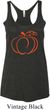 Ladies Halloween Pumpkin Sketch Tri Blend Racerback