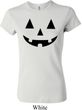 Ladies Halloween Shirt Black Jack O Lantern Crewneck Tee T-Shirt
