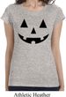 Ladies Halloween Shirt Black Jack O Lantern Longer Length Tee T-Shirt