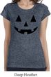 Ladies Halloween Shirt Black Jack O Lantern Longer Length Tee T-Shirt