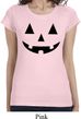 Ladies Halloween Shirt Black Jack O Lantern Longer Length Tee T-Shirt
