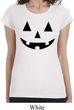 Ladies Halloween Shirt Black Jack O Lantern Longer Length Tee T-Shirt
