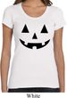 Ladies Halloween Shirt Black Jack O Lantern Scoop Neck Tee T-Shirt