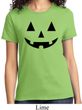 Ladies Halloween Shirt Black Jack O Lantern Tee T-Shirt