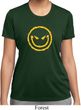 Ladies Halloween Shirt Evil Smiley Face Moisture Wicking Tee T-Shirt
