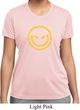 Ladies Halloween Shirt Evil Smiley Face Moisture Wicking Tee T-Shirt