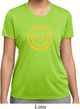 Ladies Halloween Shirt Evil Smiley Face Moisture Wicking Tee T-Shirt