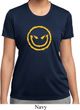 Ladies Halloween Shirt Evil Smiley Face Moisture Wicking Tee T-Shirt