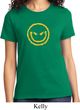 Ladies Halloween Shirt Evil Smiley Face Tee T-Shirt