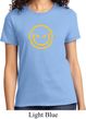 Ladies Halloween Shirt Evil Smiley Face Tee T-Shirt