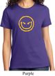 Ladies Halloween Shirt Evil Smiley Face Tee T-Shirt