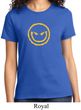 Ladies Halloween Shirt Evil Smiley Face Tee T-Shirt
