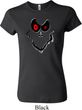 Ladies Halloween Shirt Ghost Face Crewneck Tee T-Shirt