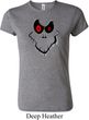 Ladies Halloween Shirt Ghost Face Crewneck Tee T-Shirt