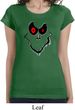 Ladies Halloween Shirt Ghost Face Longer Length Tee T-Shirt