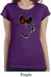 Ladies Halloween Shirt Ghost Face Longer Length Tee T-Shirt