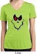 Ladies Halloween Shirt Ghost Face Moisture Wicking V-neck Tee T-Shirt