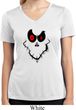 Ladies Halloween Shirt Ghost Face Moisture Wicking V-neck Tee T-Shirt