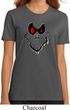 Ladies Halloween Shirt Ghost Face Organic Tee T-Shirt