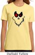 Ladies Halloween Shirt Ghost Face Organic Tee T-Shirt