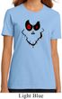 Ladies Halloween Shirt Ghost Face Organic Tee T-Shirt