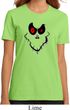 Ladies Halloween Shirt Ghost Face Organic Tee T-Shirt