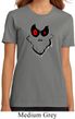 Ladies Halloween Shirt Ghost Face Organic Tee T-Shirt