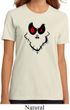 Ladies Halloween Shirt Ghost Face Organic Tee T-Shirt