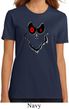 Ladies Halloween Shirt Ghost Face Organic Tee T-Shirt