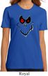 Ladies Halloween Shirt Ghost Face Organic Tee T-Shirt