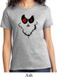 Ladies Halloween Shirt Ghost Face Tee T-Shirt