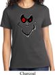 Ladies Halloween Shirt Ghost Face Tee T-Shirt