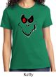Ladies Halloween Shirt Ghost Face Tee T-Shirt
