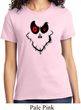 Ladies Halloween Shirt Ghost Face Tee T-Shirt