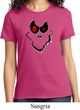 Ladies Halloween Shirt Ghost Face Tee T-Shirt