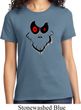Ladies Halloween Shirt Ghost Face Tee T-Shirt