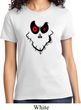 Ladies Halloween Shirt Ghost Face Tee T-Shirt