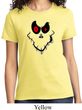 Ladies Halloween Shirt Ghost Face Tee T-Shirt