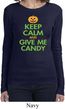 Ladies Halloween Shirt Give Me Candy Long Sleeve Tee T-Shirt