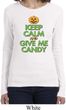 Ladies Halloween Shirt Give Me Candy Long Sleeve Tee T-Shirt